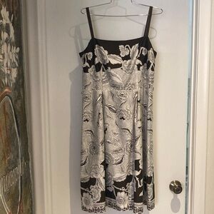 Ann Taylor cool cotton print Midi Sundress